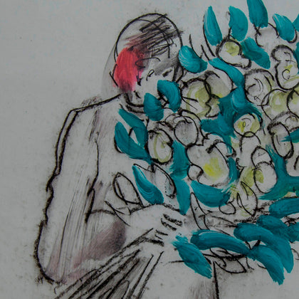 Holding Flowers - III, Anup Akhar Pandey, Kohlart - Artisera