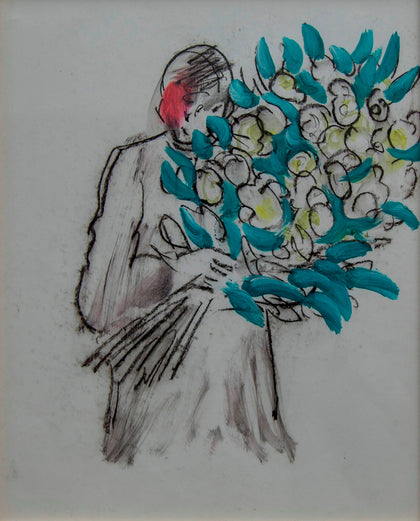 Holding Flowers - III, Anup Akhar Pandey, Kohlart - Artisera